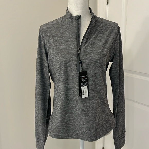 Greyson Other - NWT Greyson Quarter Zip in Smoke Heather Size L